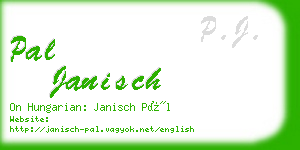 pal janisch business card